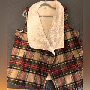 Maurices Sherpa-Lined Open Front Vest